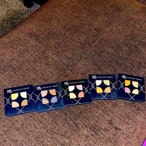 Five never used Makeup Geek quads!